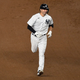 Kyle Higashioka rounds the bases after one of this three blasts Wednesday night
